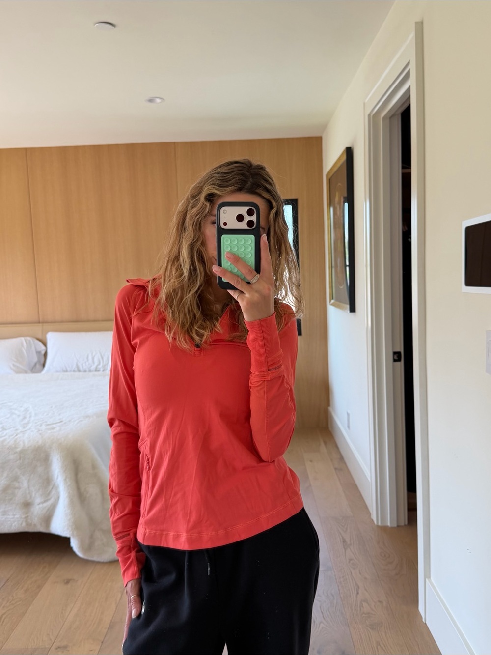 Lulu 3/4 zip top